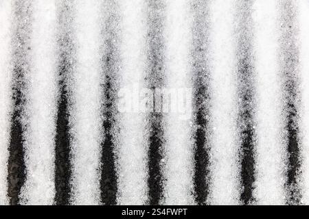 Vertical snow crystal patterns background Stock Photo