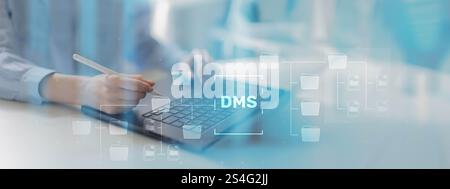 DMS Document Management System for Streamlined Digital Workflow and Organization. Stock Photo