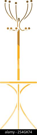 Office coat stand icon. Flat design. Vector illustration Stock Vector ...