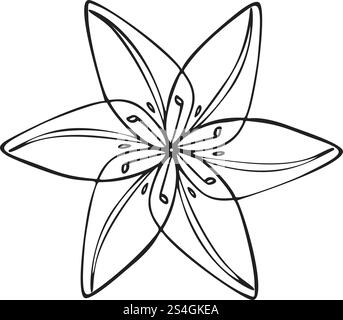 Wild flower icon. Simple illustration of wild flower vector icon for web design isolated on white background. Wild flower icon, simple style Stock Vector