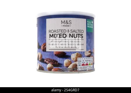 M&S Roasted & Salted Mixed Nuts. Stock Photo