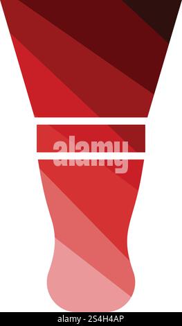 Putty knife icon. Flat color design. Vector illustration. Stock Vector