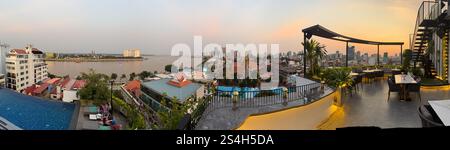 Phnom Penh skyline, views across this beautiful Asian city in Cambodia ...
