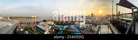 Phnom Penh skyline, views across this beautiful Asian city in Cambodia ...
