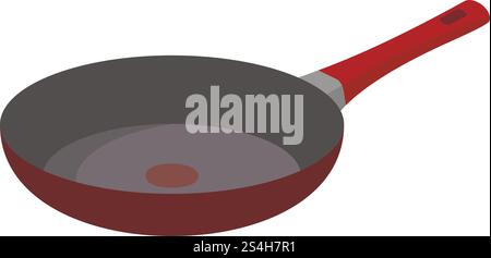 Hot griddle icon. Flat illustration of hot griddle vector icon for web design. Hot griddle icon, flat style Stock Vector
