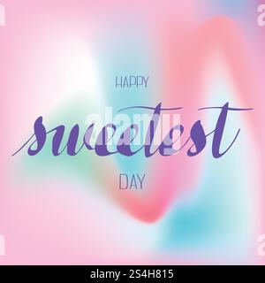 Holiday sweetest day logo. Simple illustration of holiday sweetest day vector logo for web design. Holiday sweetest day logo, simple style Stock Vector