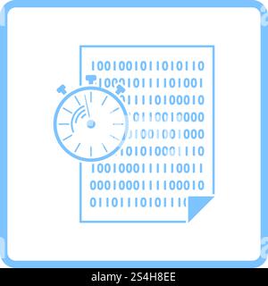 Fast Development Icon. Blue Frame Design. Vector Illustration. Stock Vector