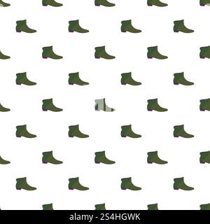 Leather man shoe pattern seamless repeat background for any web design. Leather man shoe pattern seamless Stock Vector