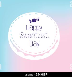 Bonbon sweetest day logo. Simple illustration of bonbon sweetest day vector logo for web design. Bonbon sweetest day logo, simple style Stock Vector