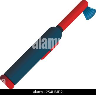 Battery toothbrush icon. Cartoon of battery toothbrush vector icon for web design isolated on white background. Battery toothbrush icon, cartoon style Stock Vector