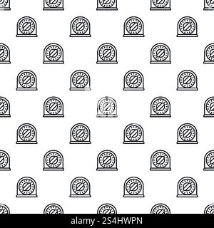 Kitchen timer pattern seamless repeat background for any web design. Kitchen timer pattern seamless Stock Vector