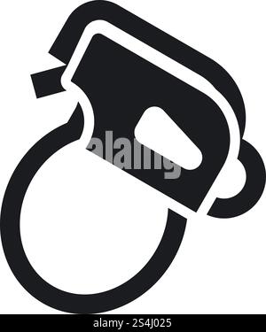 Climbing mountain tool icon. Simple illustration of climbing mountain tool vector icon for web design isolated on white background. Climbing mountain tool icon, simple style Stock Vector