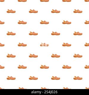 Kid slippers pattern seamless repeat background for any web design. Kid slippers pattern seamless Stock Vector