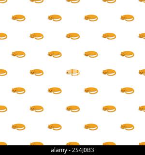 Sleeping cat pattern seamless repeat background for any web design. Sleeping cat pattern seamless Stock Vector