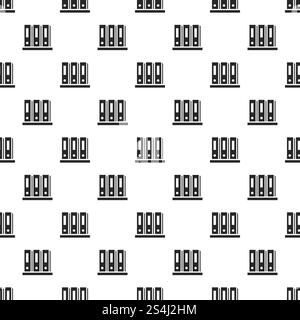 Office folder pattern seamless repeat background for any web design. Office folder pattern seamless Stock Vector