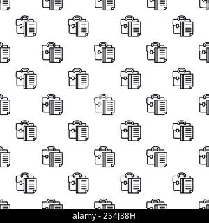 Money suitcase pattern seamless repeat background for any web design. Money suitcase pattern seamless Stock Vector