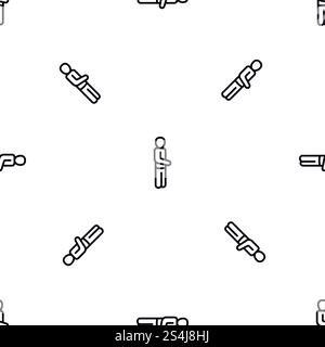 Man pattern seamless vector repeat for any web design. Man pattern seamless vector Stock Vector