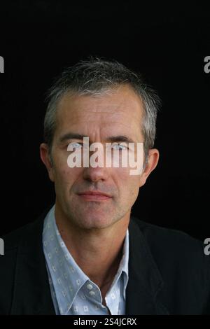 Acclaimed author of 'Yoga For People Who Can't Be Bothered To Do It', Geoff Dyer pictured at the Edinburgh International Book Festival, where he talked about his new novel set in middle America entitled 'The Search'. The book festival was a part of the Edinburgh International Festival, the largest annual arts festival in the world. Stock Photo