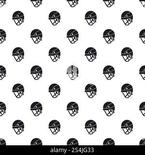 Mountain climb helmet pattern seamless vector repeat for any web design. Mountain climb helmet pattern seamless vector Stock Vector