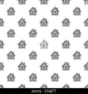 Control home temperature pattern seamless repeat background for any web design. Control home temperature pattern seamless Stock Vector