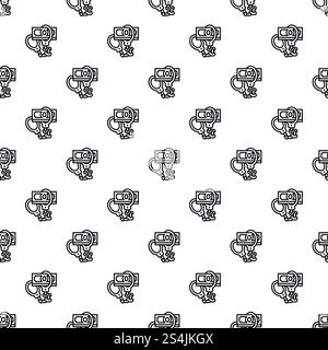 Handcuffs bribery pattern seamless repeat background for any web design. Handcuffs bribery pattern seamless Stock Vector