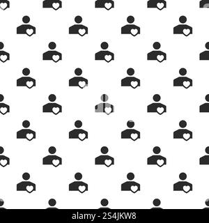 Like friend pattern seamless vector repeat for any web design. Like friend pattern seamless vector Stock Vector
