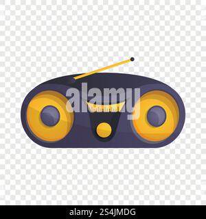 Modern boom box icon. Cartoon of modern boom box vector icon for web design. Modern boom box icon, cartoon style Stock Vector