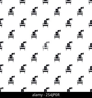 Election paper pattern seamless vector repeat for any web design. Election paper pattern seamless vector Stock Vector