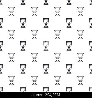 Cup of wine pattern seamless vector repeat for any web design. Cup of wine pattern seamless vector Stock Vector