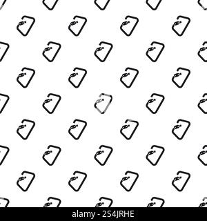 Carabine tool pattern seamless vector repeat for any web design. Carabine tool pattern seamless vector Stock Vector