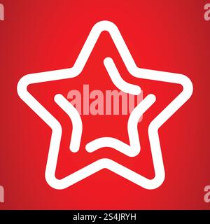 Xmas star icon. Outline Xmas star vector icon for web design. Xmas star icon, outline style Stock Vector