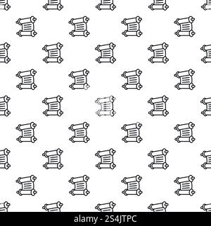 Torah papyrus pattern seamless vector repeat for any web design. Torah papyrus pattern seamless vector Stock Vector