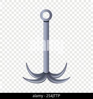 Climb hook icon. Cartoon of climb hook vector icon for web design  . Climb hook icon, cartoon style Stock Vector