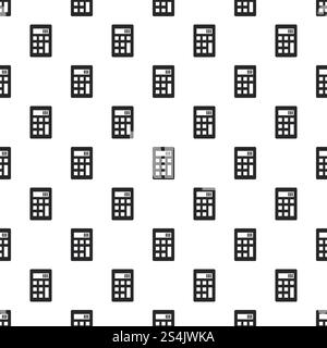 Science calculator pattern seamless vector repeat for any web design. Science calculator pattern seamless vector Stock Vector