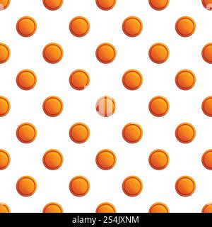 Tasty round biscuit pattern seamless vector repeat for any web design. Tasty round biscuit pattern seamless vector Stock Vector