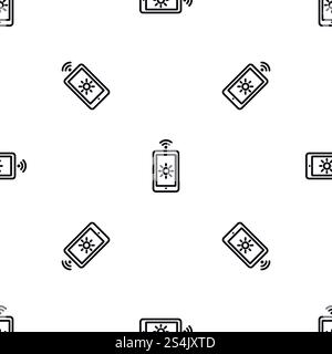Light smart control pattern seamless vector repeat for any web design. Light smart control pattern seamless vector Stock Vector