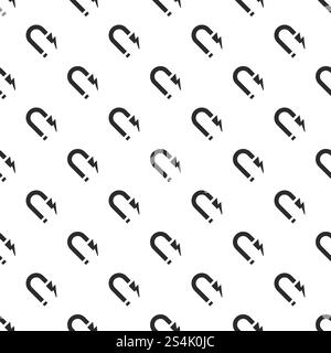 Magnet pattern seamless vector repeat for any web design. Magnet pattern seamless vector Stock Vector