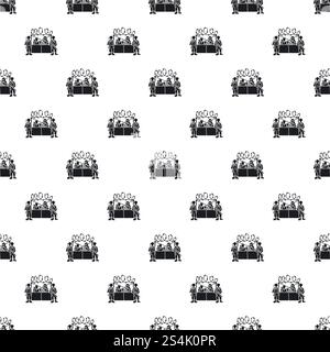 Military protect enter people migration pattern seamless vector repeat for any web design. Military protect enter people migration pattern seamless vector Stock Vector
