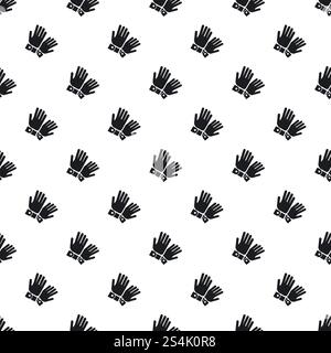 Climbing gloves pattern seamless vector repeat for any web design. Climbing gloves pattern seamless vector Stock Vector