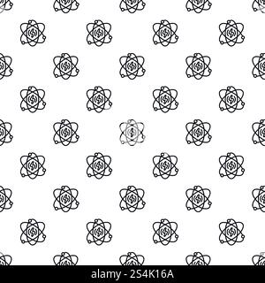 Energy atom pattern seamless vector repeat for any web design. Energy atom pattern seamless vector Stock Vector