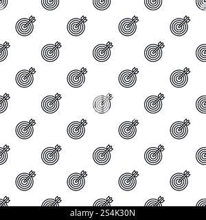 Arrow target pattern seamless vector repeat for any web design. Arrow target pattern seamless vector Stock Vector