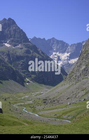 Glacier of the Agnieux Group, Villar-d'Arene, Departement Hautes-Alpes, France, Europe Stock Photo