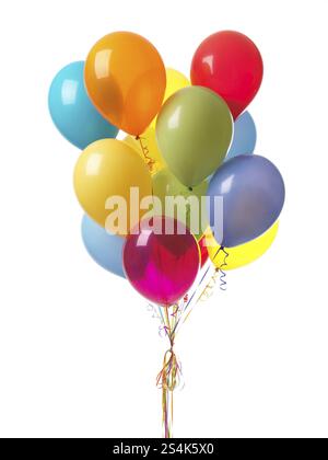air metal balloons isolated on white background Stock Photo - Alamy
