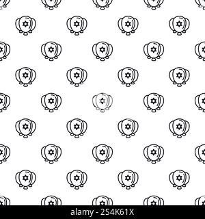 Jewish ballons pattern seamless vector repeat for any web design. Jewish ballons pattern seamless vector Stock Vector