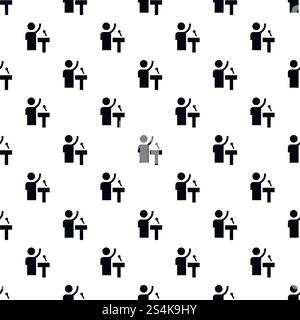 Speaker pattern seamless vector repeat for any web design. Speaker pattern seamless vector Stock Vector
