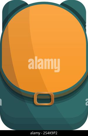 Boy backpack icon. Cartoon of boy backpack vector icon for web design isolated on white background. Boy backpack icon, cartoon style Stock Vector