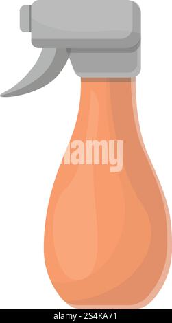 Garden spray bottle icon. Cartoon of garden spray bottle vector icon for web design isolated on white background. Garden spray bottle icon, cartoon style Stock Vector