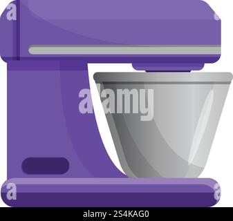 Food processor device icon. Cartoon of food processor device vector icon for web design isolated on white background. Food processor device icon, cartoon style Stock Vector