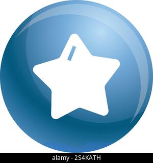 Star xmas icon. Simple illustration of star xmas vector icon for web design isolated on white background. Star xmas icon, simple style Stock Vector