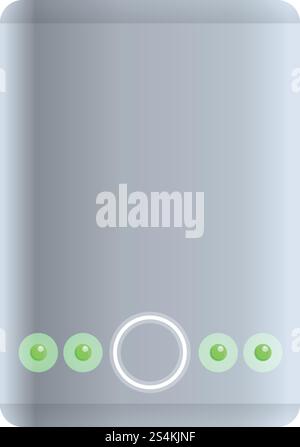 Power bank icon. Cartoon of power bank vector icon for web design isolated on white background. Power bank icon, cartoon style Stock Vector